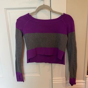 Reversible kids crop sweater